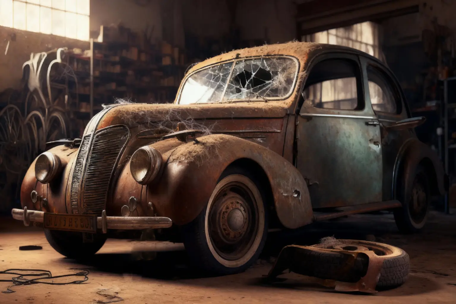 Oldtimer Schrott / Altes Auto